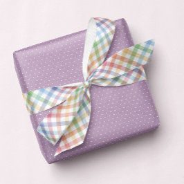 Lazo De Raso Grano de arcoiris gingham lindo pastel