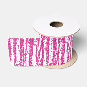 Lazo De Raso Granulado de madera brillo rosa