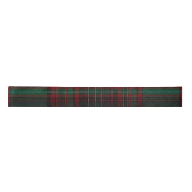 Lazo De Raso Green and Red Plaid Tartan Ribbon (Anverso)