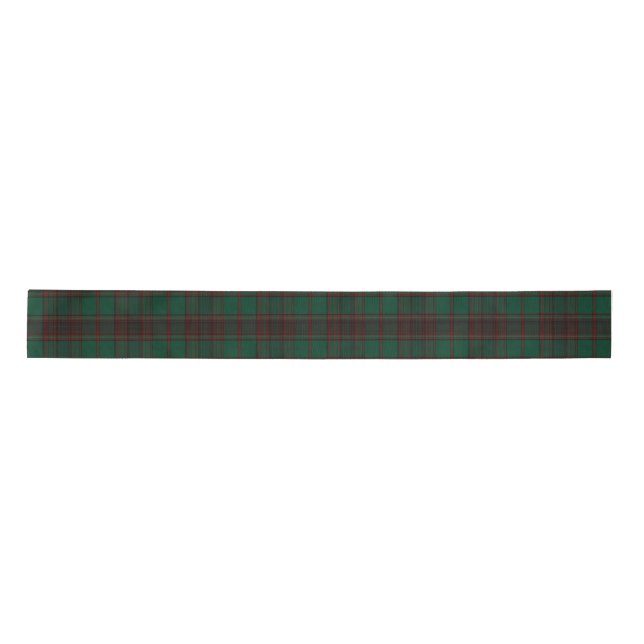 Lazo De Raso Green and Red Tartan Plaid Ribbon (Anverso)
