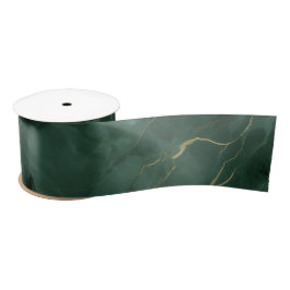 Lazo De Raso Green Marble Ribbons