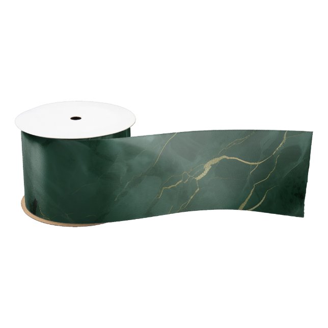Lazo De Raso Green Marble Ribbons (Carrete)