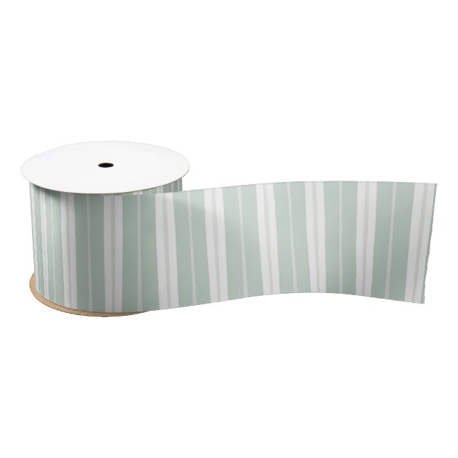 Lazo De Raso Green Unique Stripes (Carrete)