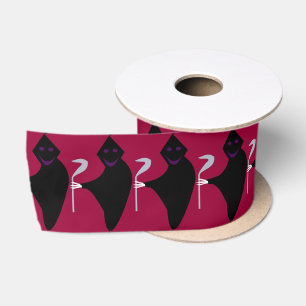 Lazo De Raso Grim Reaper Halloween Ribbon