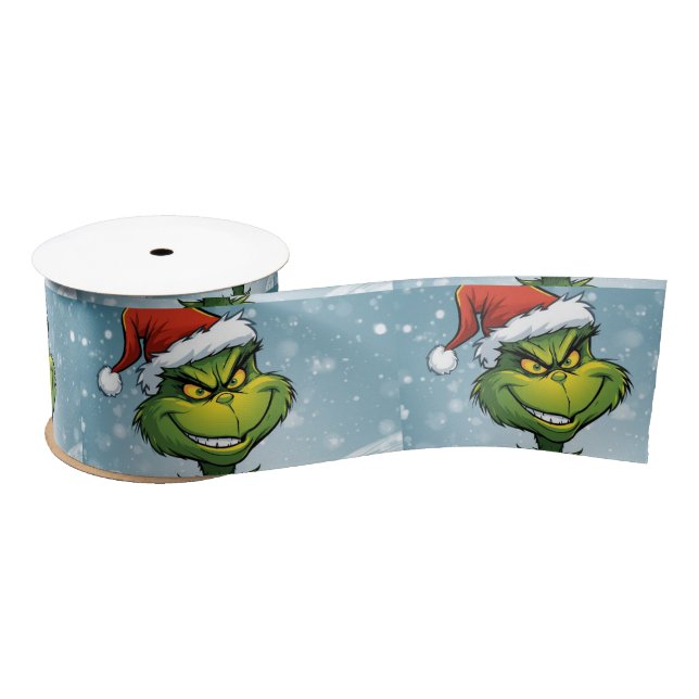 Lazo De Raso Grinch Christmas  (Carrete)