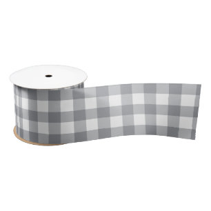 Lazo De Raso Gris claro Gingham