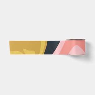 Lazo De Raso Groovy Marbel Pink Mustard Swirl Retro 60