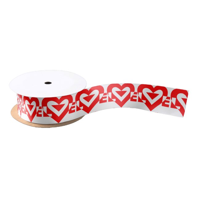 Lazo De Raso Guay Love Graphic, rojo (Carrete)