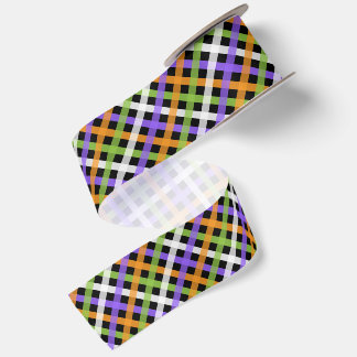 Lazo De Raso Halloween Gingham 1.2