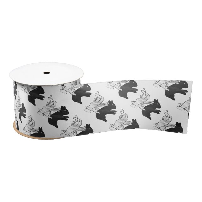 Lazo De Raso Hand Silhouette Rabbit (Carrete)