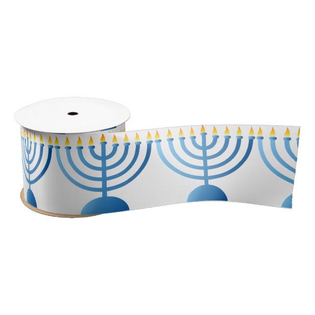 Lazo De Raso Hanukkah Ribbon (Carrete)