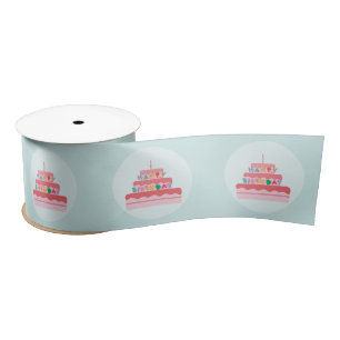 Lazo De Raso Happy Birthday Party Ribbon