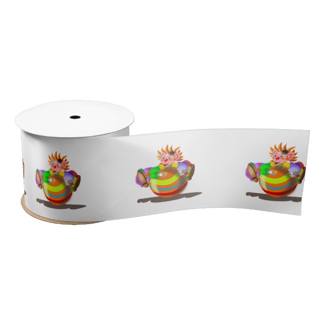 Lazo De Raso Happy Clown Funny Ribbon (Carrete)