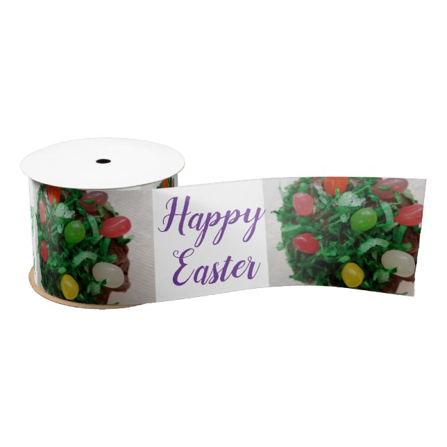 Lazo De Raso Happy Easter Jelly Candy Beans 3 INCH (Carrete)