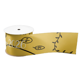 Lazo De Raso Happy new year 2026 Ribbon custom