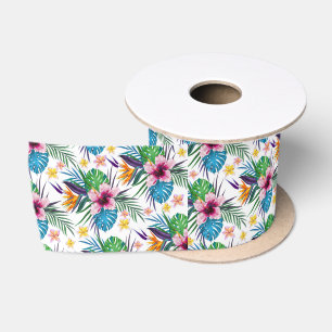 Lazo De Raso Hermosas acuarelas de pintura floral tropical