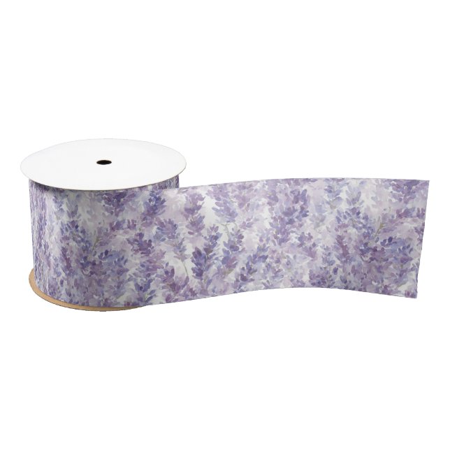 Lazo De Raso Hermosas Flores Lavanda Despedida de Soltera (Carrete)