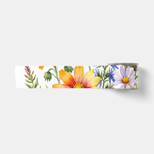 Lazo De Raso Hermosas flores silvestres coloridas pintura de ac