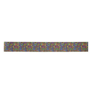 Lazo De Raso Hippie Groovy Diseño Psicodélico Thunder_Cove