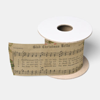 Lazo De Raso Hoja de música del villancico del navidad del