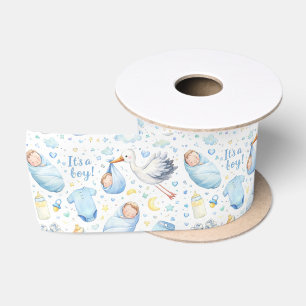 Lazo De Raso Hola Niño – Diseño de Patrón de Acuarela