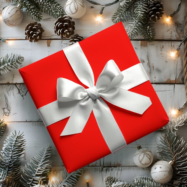 Lazo De Raso Holiday White Solid Color (Subido por el creador)