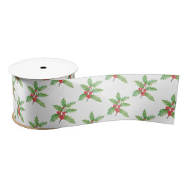 Lazo De Raso Holly berries Christmas wrapping paper