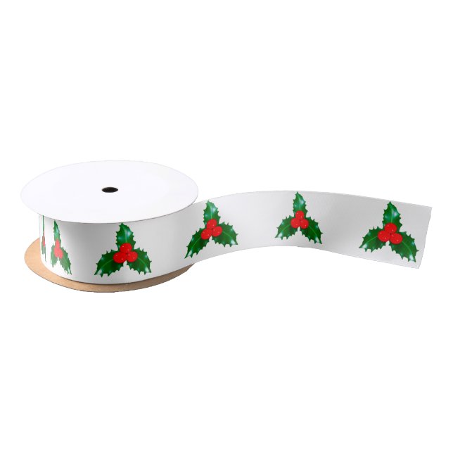 Lazo De Raso Holly en cinta blanca (Carrete)