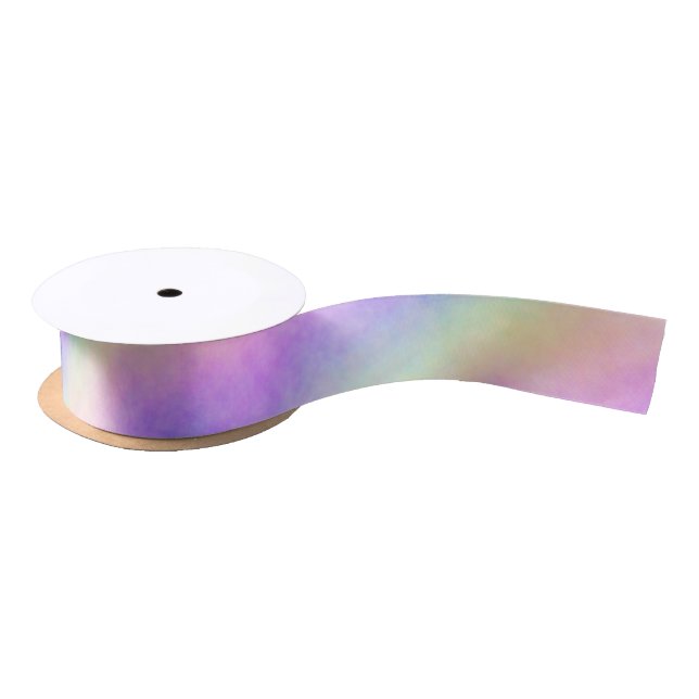 Lazo De Raso holo rainbow soft ombre :  (Carrete)
