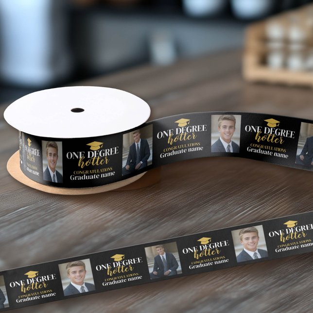 Lazo De Raso Hotter de un grado - 2 fotos - Graduación (Custom Graduation Ribbon)