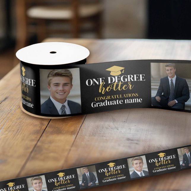 Lazo De Raso Hotter de un grado - 2 fotos - Graduación (Custom Graduation Ribbon)