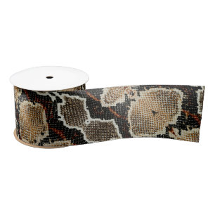 Lazo De Raso Huella de serpiente rusa de vida salvaje beige pyt