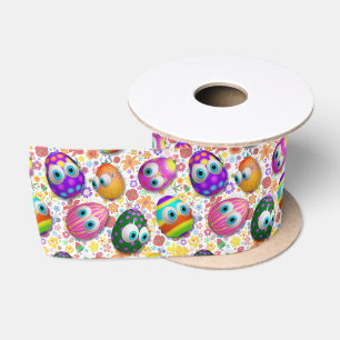 Lazo De Raso Huevos de Pascua lindos y divertidos dibujos anima