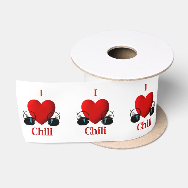 Lazo De Raso I Heart Chili (Carrete)