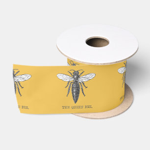 Lazo De Raso Ilustración antigua de insecto bug abeja reina