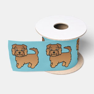 Lazo De Raso Ilustración de dibujos animados de perro Terrier N