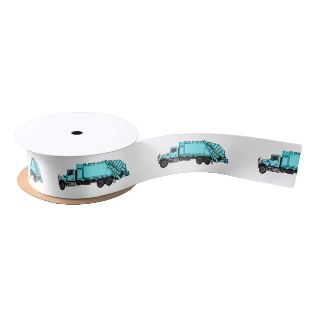 Lazo De Raso Ilustracion personalizado de camión de basura (Carrete)