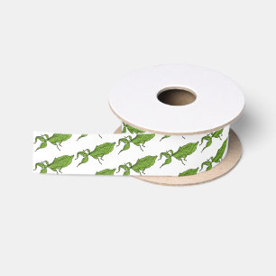 Lazo De Raso Ilustracion personalizado de insectos de hoja verd
