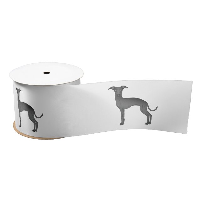 Lazo De Raso Ilustraciones de dibujos animados de galgo italian (Carrete)