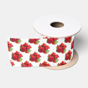 Lazo De Raso Imagen de fresas de ensueño profundo