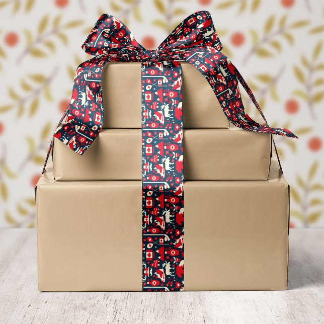 Lazo De Raso Invierno de los Navidades de Moose de Canadá (Subido por el creador)