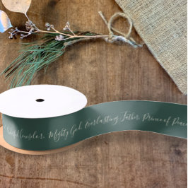 Lazo De Raso Isaías 9:6 Príncipe de la Paz Elegantes Navidades 