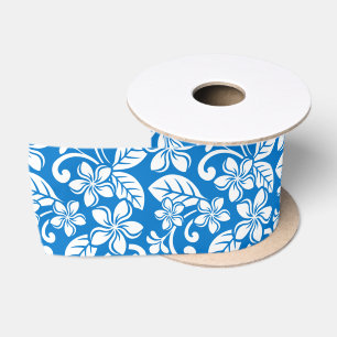 LAZO DE RASO ISLAND PLUMERIA (CIELO AZUL) SATIN RIBBON