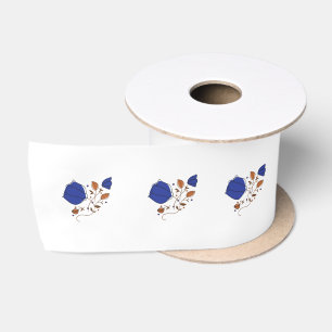 Lazo De Raso Jardín de flores silvestres patrón floral regalo s