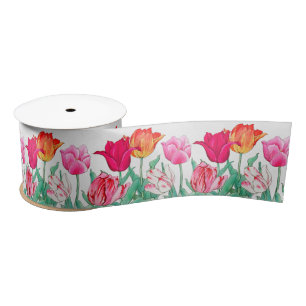 Lazo De Raso Jardín de Tulips
