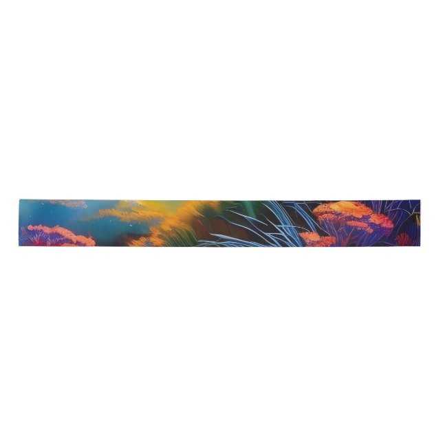 Lazo De Raso Jardín florido a la luz del sol matutino (Anverso)