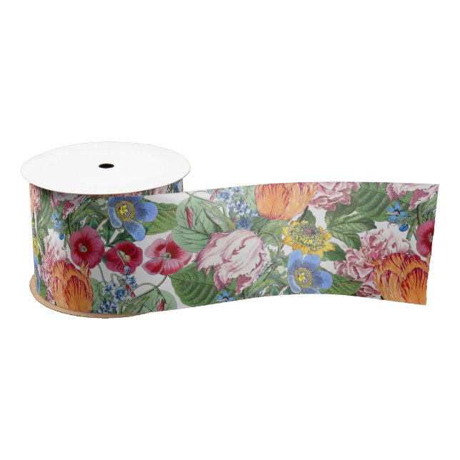 Lazo De Raso Jardín primavera (Carrete)