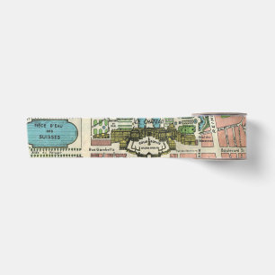 Lazo De Raso Jardines de Versalles, Vintage restaurado 1920