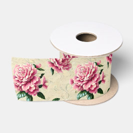 Lazo De Raso Jazmín Rosa Shabby Chic