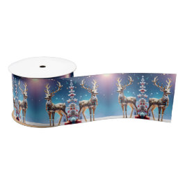 Lazo De Raso Joyas de reno Navidades Satin Ribbon